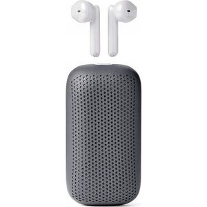 Słuchawki Lexon Lexon Speakerbuds Wireless Bluetooth Speaker Headphones Gray/Grey LA127G