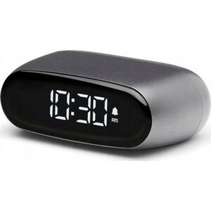 Lampa stołowa Lexon Lexon Minute Alarm Clock Mini Gray/Gun LR154X