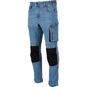 Lahti Pro Spodnie jeansowe jasnonieb.stretch ze wzmoc.,"3xl",ce, lahti