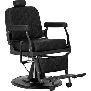 Fotel Barberski Carlos extra Czarny