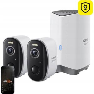Zestaw 2 kamer zewnętrznych Baseus N1 2K (Białe)