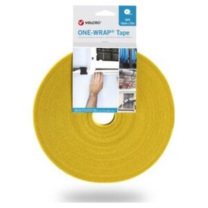 Taśma VELCRO One Wrap o szerokości 16 mm, żółta, 25 m