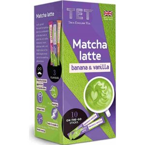 Instant tea drink True English Tea Matcha Latte Banana & Vanilla, 10 pcs.