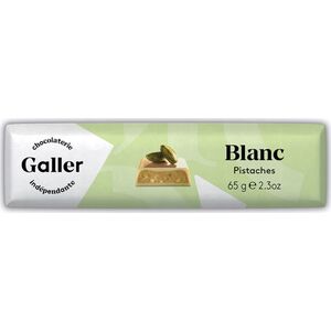 Chocolate bar Galler White Pistachios, 65 g