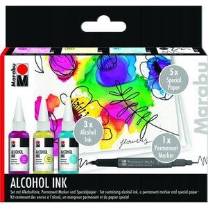 Marabu Alcohol Ink set FLOWERS (3x20ml)