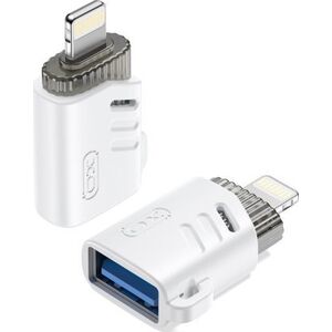 XO adapter USB-Lightning OTG, white (NB256A)