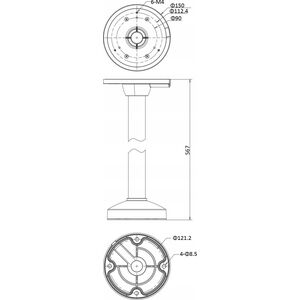 Uchwyt  HIKVISON DS-1271ZJ-130-TRL