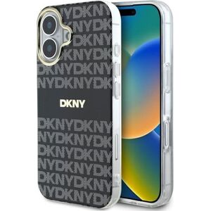 DKNY DKHMP16SHRHSEK iPhone 16 6.1"        czarny/black hardcase Repeat Texture Pattern With Stripe