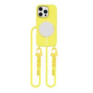 Case IPHONE 16 PRO Tech-Protect Magnecklace MagSafe Canary yellow 5906302375936