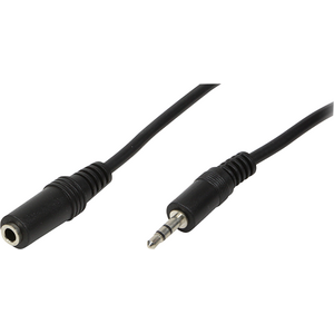 Kabel LogiLink Jack 3.5mm - Jack 3.5mm 5m czarny (CA1055)