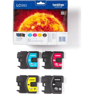 Tusz Brother Zestaw tuszy CMYK LC-980VALBP