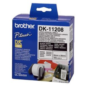 Brother taśma DK-11208 (black on white)