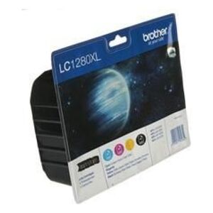 Tusz Brother zestaw tuszy oryginalnych LC-1280XLVALBP (cyan, magenta, yellow, black)
