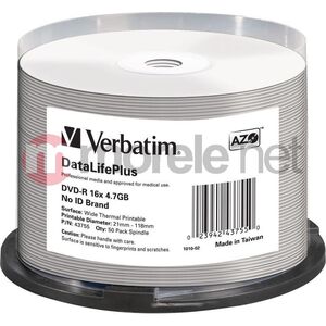 Verbatim DVD-R 4.7 GB 16x 50 sztuk (43755)