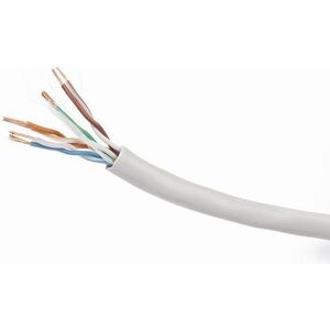 Gembird UTP, 4x2, kat. 6, 7*0,18mm, linka AL-CU, 100m, szary UPC-6004-L/100