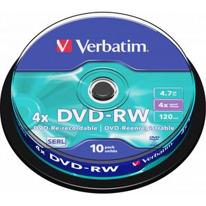 Verbatim DVD-RW 4.7 GB 4x 10 sztuk (43552)