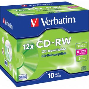 Verbatim CD-RW 700 MB 12x 10 sztuk (43148)