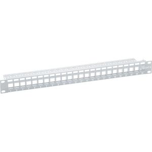 LogiLink Patch panel 19" 1U 24x slot keystone nieekranowany Szary (NK4044)