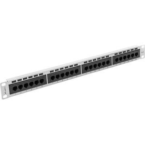 Lanberg Patch panel 1U 19" 24x RJ-45 Kat.6 Szary (PPU6-1024-S)