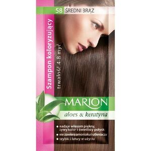 Marion Szampon koloryzujący 4-8 myć nr 58 średni brąz 40 ml