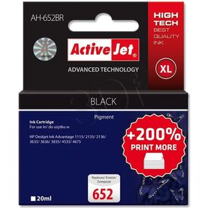 Tusz Activejet Tusz AH-652BR / HP 652 F6V25AE (Black)