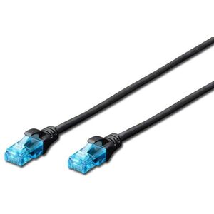 Digitus Patchcord, U/UTP kat.5e, czarny, 2m (DK-1512-020/BL)