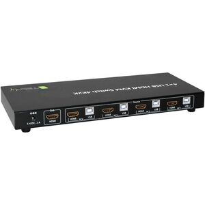 Przełącznik Techly 4-portowy przełšcznik KVM HDMI/USB 4x1 z audio (028702) - AVTEYVS00028702