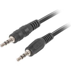 Kabel Lanberg Jack 3.5mm - Jack 3.5mm 1.2m czarny (CA-MJMJ-10CC-0012-BK)