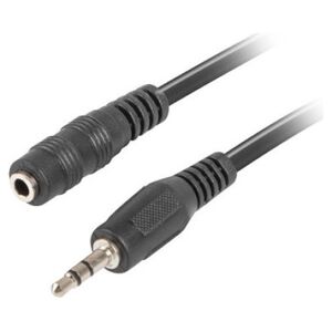 Kabel Lanberg Jack 3.5mm - Jack 3.5mm 1.5m czarny (CA-MJFJ-10CC-0015-BK)