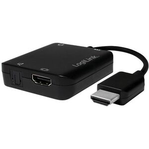 Adapter AV LogiLink HDMI - Toslink czarny (CV0106)