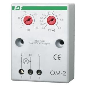 F&F Ogranicznik poboru mocy n/t 16A 200-2000W OM-2