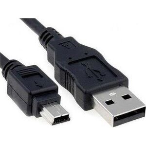 Kabel USB Akyga USB-A - miniUSB 1.8 m Czarny (AK-USB-03)