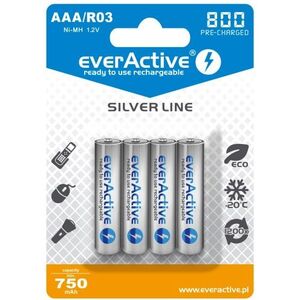 EverActive Akumulator Silver Line AAA / R03 800mAh 4 szt.
