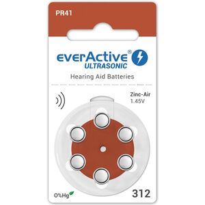 EverActive Bateria do aparatów słuchowych PR41 6 szt.