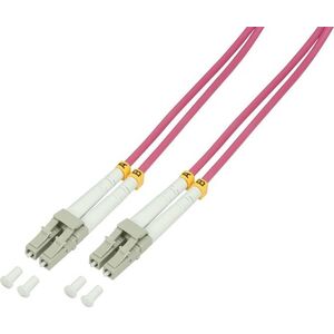 LogiLink Logilink - Patch- Cable - LC Multi- Mode (M) - LC Multi- Mode (M) - 5 m - glass fiber - 50/125 Micrometer - OM4 - halogen free (FP4LC05)