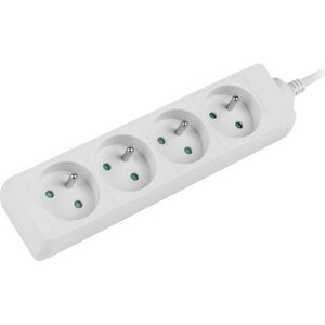 Lanberg Listwa zasilająca 1.5m, biała, 4 gniazda (PS0-04E-0150-W)