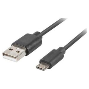 Kabel USB Lanberg USB-A - microUSB 3 m Czarny (CA-USBM-20CU-0030-BK)