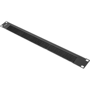 Lanberg Panel szczotkowy do szafy 19" 1U czarny (AK-1103-B)