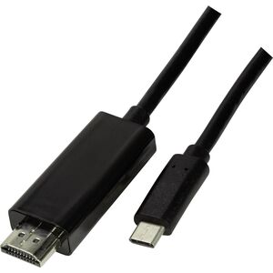Kabel USB LogiLink USB-C - HDMI 1.8 m Czarny (UA0329)