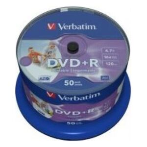 Verbatim DVD+R 4.7 GB 16x 50 sztuk (43512)