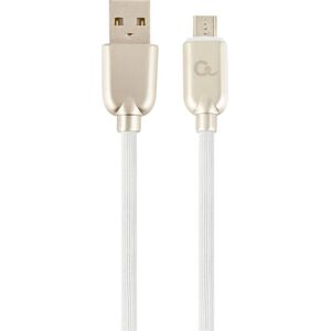 Kabel USB Gembird USB-A - microUSB 2 m Biały (CC-USB2R-AMmBM-2M-W)