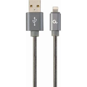 Kabel USB Gembird USB-A - Lightning 2 m Szary (CC-USB2S-AMLM-2M-BG)