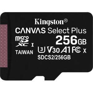 Karta Kingston Canvas Select Plus MicroSDXC 256 GB Class 10 UHS-I/U1 A1 V10 (SDCS2/256GBSP)