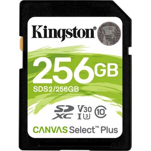 Karta Kingston Canvas Select Plus SDXC 256 GB Class 10 UHS-I/U3 V30 (SDS2/256GB)