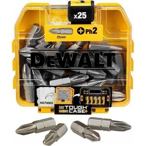 Dewalt zestaw końcówek PH2x25mm 25 sztuk opakownie Tic-tac (DT71522-QZ)