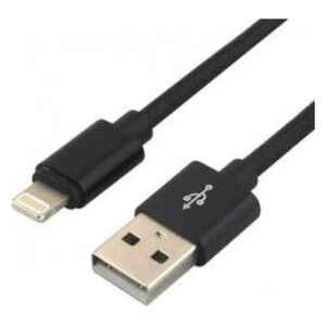 Kabel USB EverActive USB-A - Lightning 0.3 m Czarny (CBB-0.3IB)