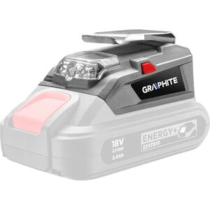 Graphite Latarka akumulatorowa 18V Li-lon Energy+ z wyjściem USB 58G025