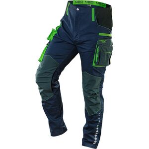 Neo Spodnie robocze PREMIUM, 62% bawełna, 35% poliester, 3% elastan, rozmiar XXL