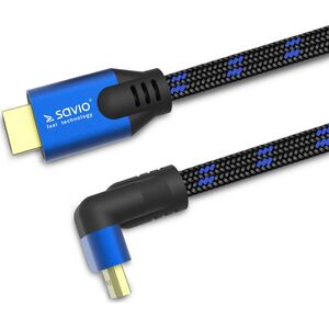 Kabel Savio HDMI - HDMI 3m niebieski (SAVIO CL-148)
