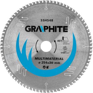 Graphite Tarcza do pilarki, widiowa, 254 x 30 mm, 80 zębów (55H548)